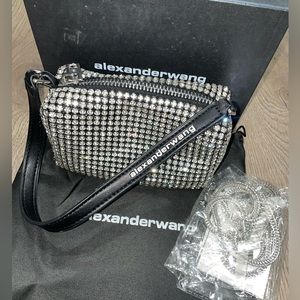 Silver crystal bag
